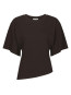 Alira boxy tee dark brown 