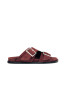 Alba sandals suede burgundy leather 