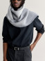 Alpaca gradient scarf cloud grey 