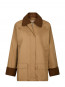 Anastacia cord jacket dk tan 