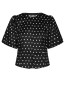 Anela dot blouse black 