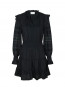 Aran s voile dress navy L