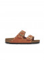 Arizona rivet border sandals dark rust 