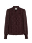 Astrida dotted blouse burgundy 