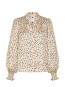 Astrida flower jaquard blouse creme 