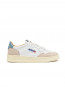 Medalist wmns sneaker suede white slv blue 