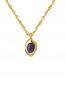 Blue breeze necklace gold 
