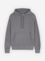 Bold fox head patch hoodie grey mel 