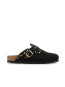 Boston rivet sandals suede black 39