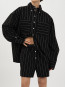 Brino shirt black stripe 