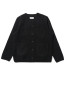 Cardigan wool fleece black L