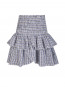 Carin double check skirt blue S