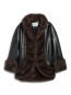 Carrie croc coat black 