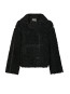 Castor faux fur jacket black 