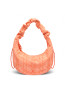 Moon bag ruffle vichy hot coral 