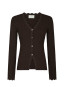 Clara stitch knit blouse dark brown L