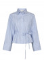 Clarida stripe shirt light blue 