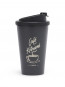 Maison Kitsuné coffee cup tumbler antracite 