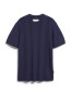 Cotton knit t-shirt tinted navy 