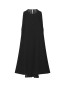 Crepe mini a-line dress black 