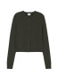 Crewneck cardigan longlseeve junip green 