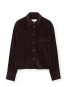 Cropped oversized shirt cndr brown 