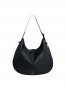 Curved bag monochrome black 