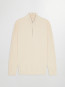 Danny half zip pullover ivory 