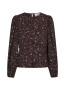Delphine flowerbunch blouse choco plum 