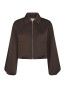 Denielle heave sateen jacket dk brown 