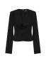 Draped blouse black 