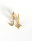 Eleanor hoop earrings gold OS