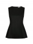 Esteves poplin top black L