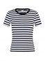 Evelyn stripe t-shirt blk wht 
