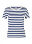 Evelyn stripe t-shirt wht indigo 