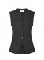 Fabia structure waistcoat dk grey 