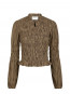 Falka check blouse brown L