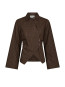 Fenli small check shirt aubergine 