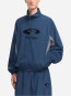 Flaneur music paneled track jacket navy 
