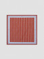 Foulard rayure monogram dark red 