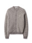 Fox head waffle stitch cardigan moon beige 