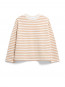 Frankaa stripe sweatshirt undyed beige 