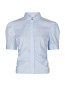 Frannie soft stripe shirt light blue 