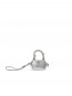 Ganni bou bag nano metallic silver 