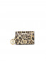 Bou card holder with flap leopard 