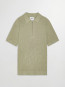 Hansie ss zip polo sage green 