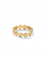 Happy face ring gold 