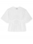 Heavy cotton tie back t-shirt white 