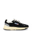 Hyperway low man sneaker black silver 