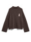 Iconic a bouclé pullover claystone 
